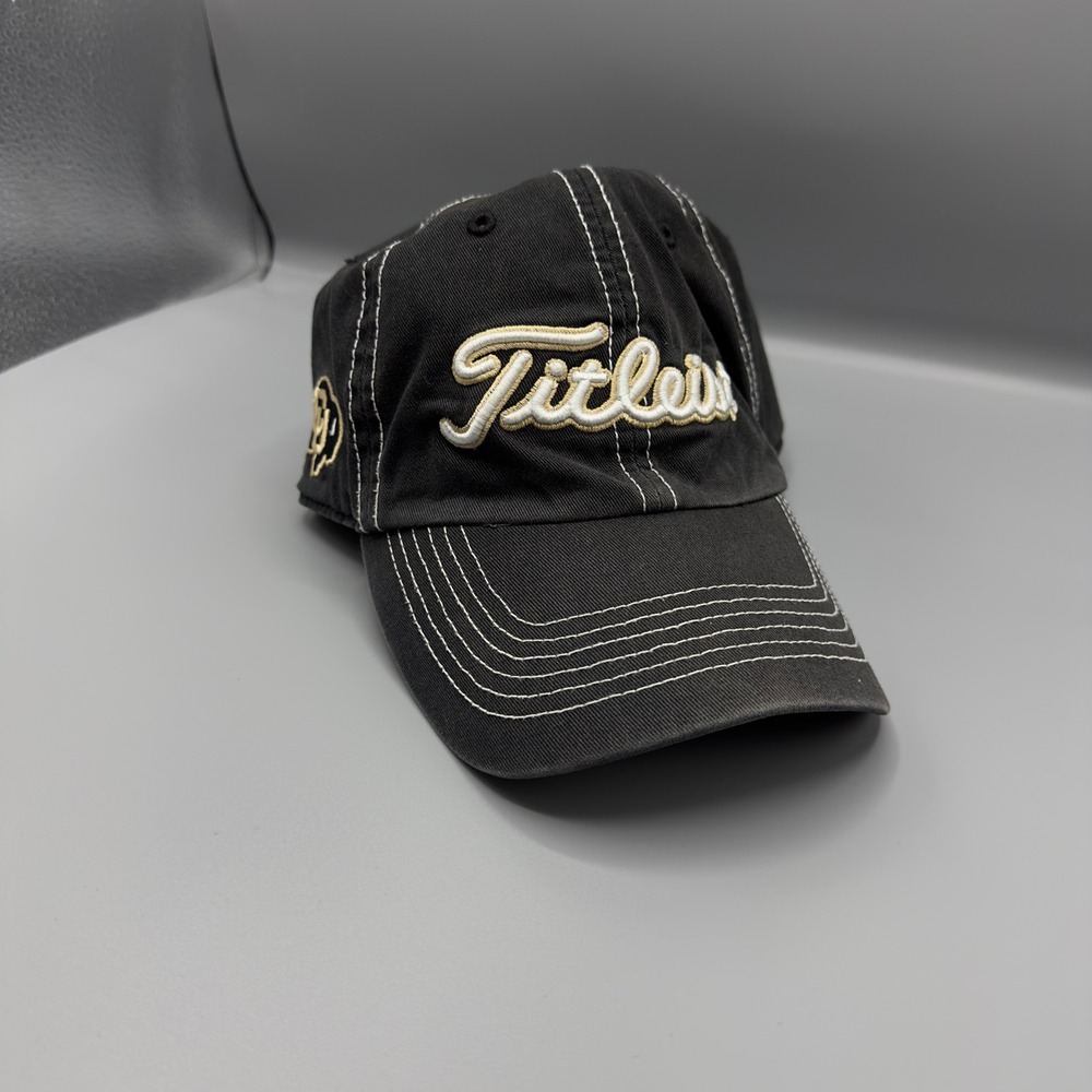 VTG Titleist Colorado Buffaloes Hat Mens Black 47 Brand Adjustable Golf Cap NCAA